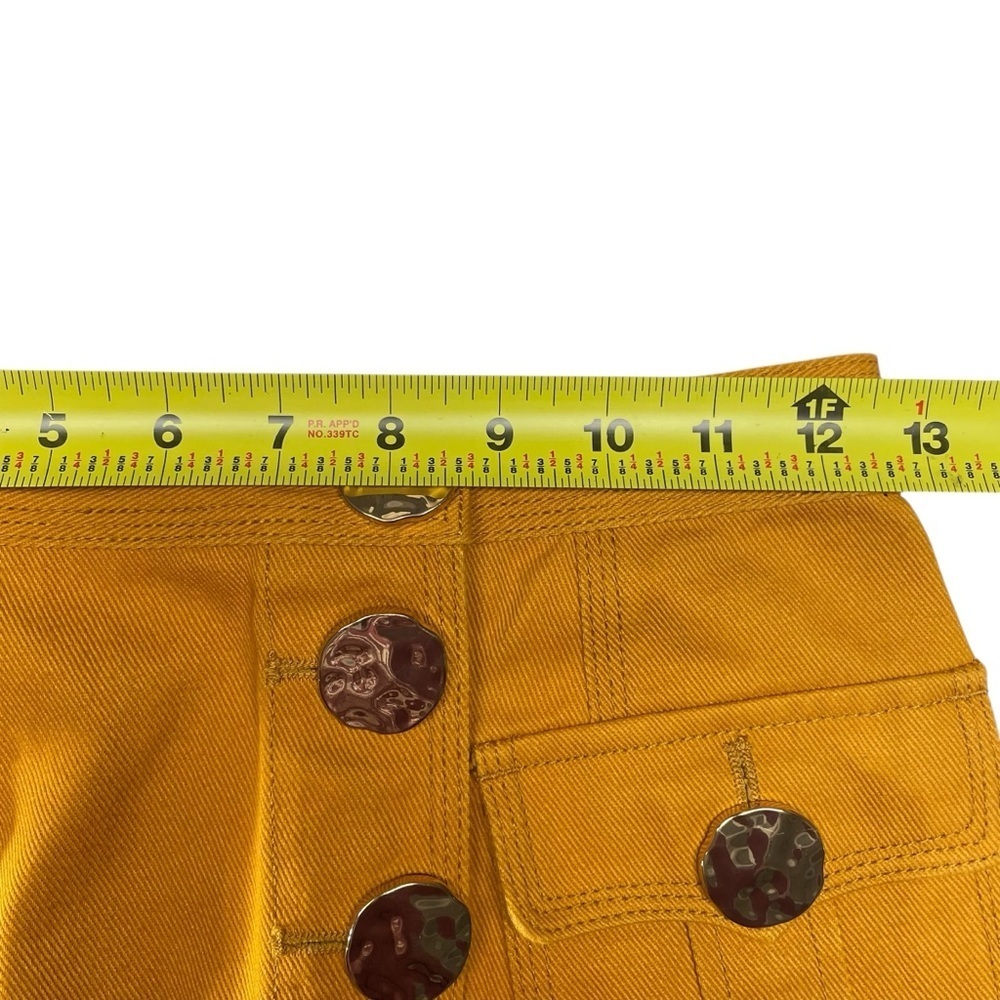 ACLER Etchells Denim Skirt In Yellow Size US 2 - Picture 6 of 11